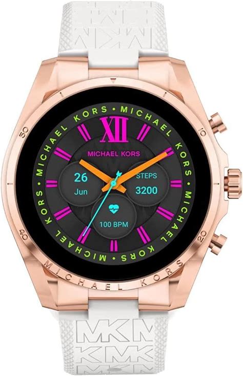 michael kors rose gold fitness tracker|Michael Kors Men's or Women's Gen 6 44mm Touchscreen .